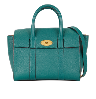 Bayswater Small Classic, £495, Handbags, Green, Leather, Front view